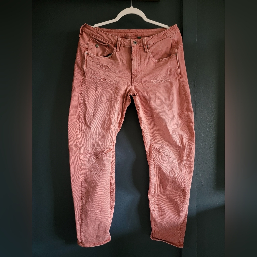 G-Star Raw Pink ARC 3D Low‎ Waist Boyfriend Jeans 27W x 30L